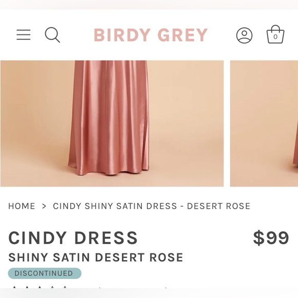Birdy Grey - DESERT ROSE Satin Wrap Maxi Dress Cindy - Picture 3 of 3